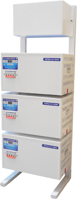 Трехфазный стабилизатор Элтех СН 10000*3 люкс в Вологде